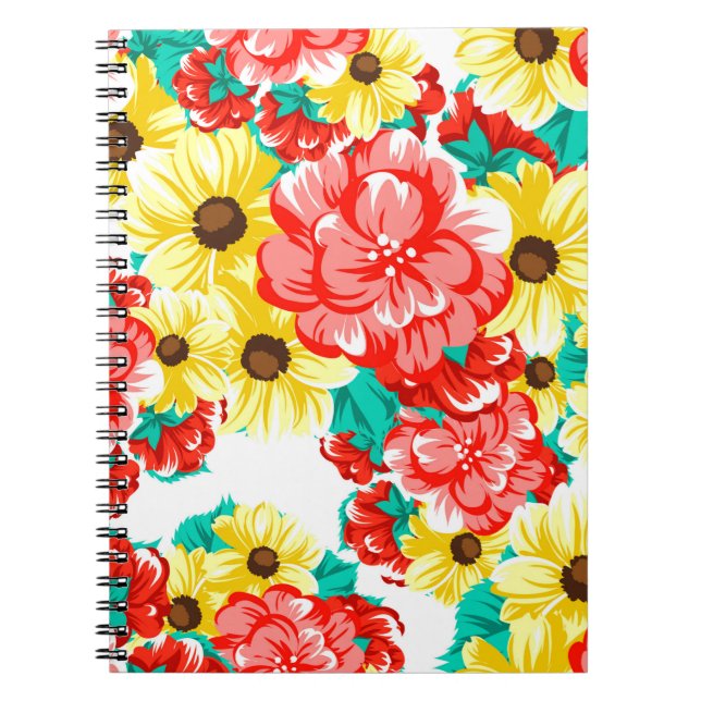 Cuaderno Abstract elegance seamless pattern with floral bac (Frente)