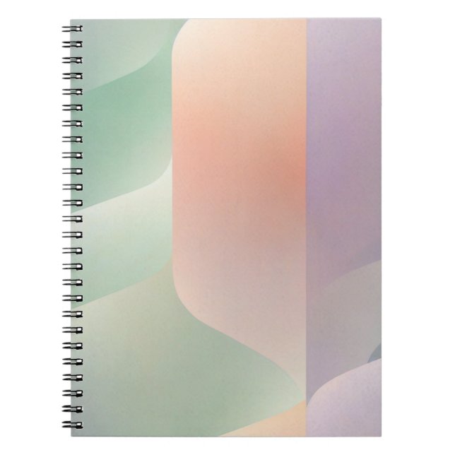 Cuaderno Abstract Geometric Notebook – Green Orange Purple  (Frente)