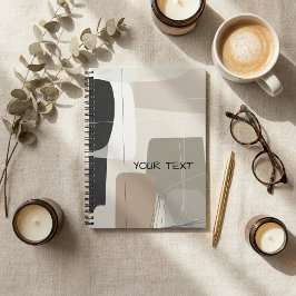 Cuaderno Abstract geométrico boho contemporáneo