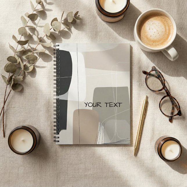 Cuaderno Abstract geométrico boho contemporáneo (Subido por el creador)