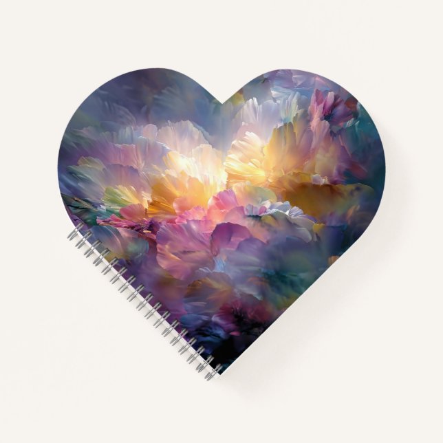 Cuaderno Abstract glowing pastel floral composition (Anverso)