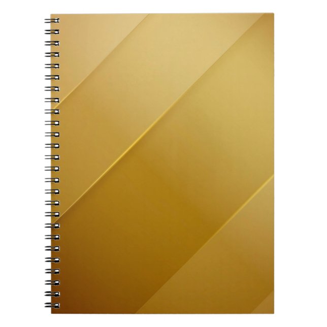 Cuaderno Abstract Gold Diagonal Layers Luxury Art (Frente)