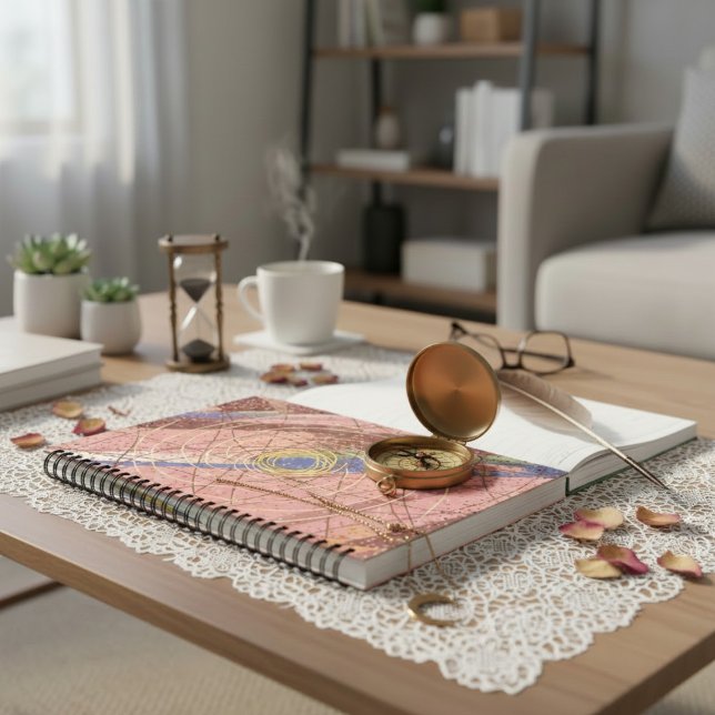 Cuaderno Abstract hand drawn illustration geometrical  (Subido por el creador)