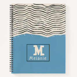 Cuaderno Abstract minimalist artistic lines Monogram