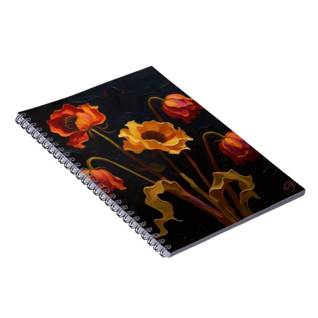 Cuaderno Abstract Oil Flowers Photo Notebook (Lado Derecho)