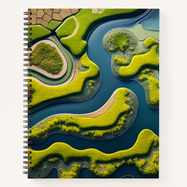 Cuaderno Abstract River Estuary (Anverso)