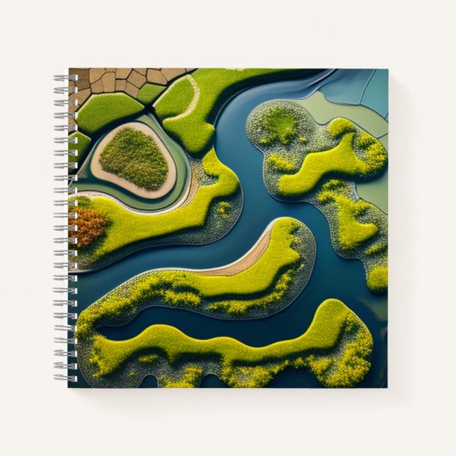 Cuaderno Abstract River Estuary (Anverso)