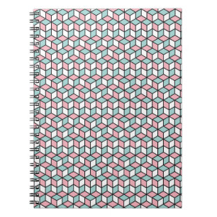 Cuaderno Abstract Seamless 3d Pattern. Isometric backgroun