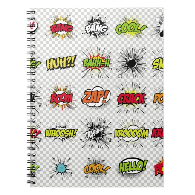 Cuaderno abstract set of pop art objects on a special backg (Frente)