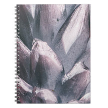 Abstract Silver Spikes Hardcover Notebook