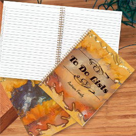 Cuaderno Abstract Sunset To Do List 0612
