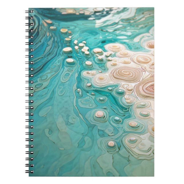 Cuaderno Abstract Topographic Ocean Art (Frente)