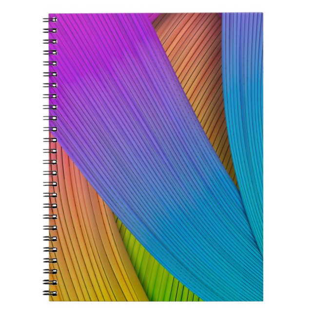 Cuaderno Abstract wave background. 3D illustration.3d, 3d i (Frente)