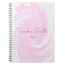 Abstracto Acuarela Pincel rosa Espiral de brotes