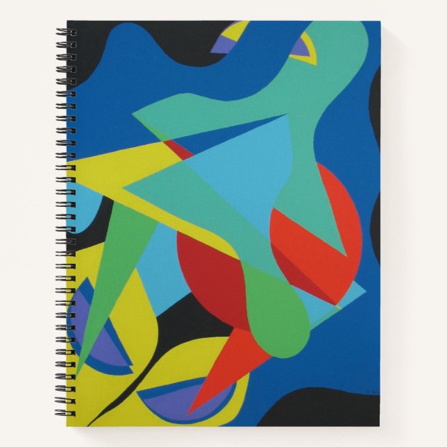 Cuaderno abstracto contemporáneo de ranas (Anverso)