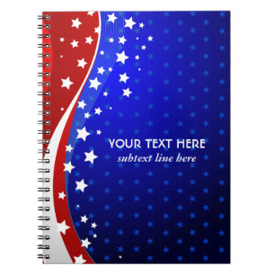 Cuaderno Abstracto de la bandera de Estados Unidos