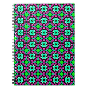 Cuaderno abstracto de patrón sin costura pintado geométrica