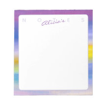 Cuaderno abstracto de rayo violeta y dorado