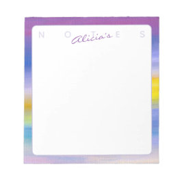 Cuaderno abstracto de rayo violeta y dorado