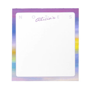 Cuaderno abstracto de rayo violeta y dorado