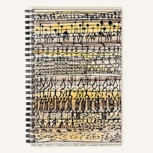 Cuaderno abstracto del jardín refrescante de Klee