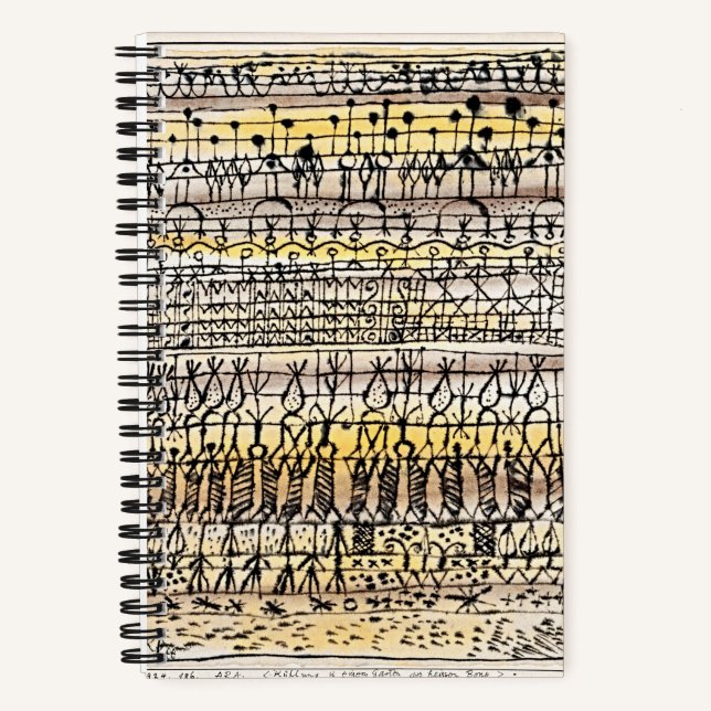 Cuaderno abstracto del jardín refrescante de Klee (Anverso)