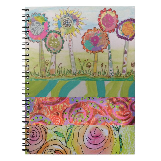 Cuaderno Abstracto Floral (Frente)