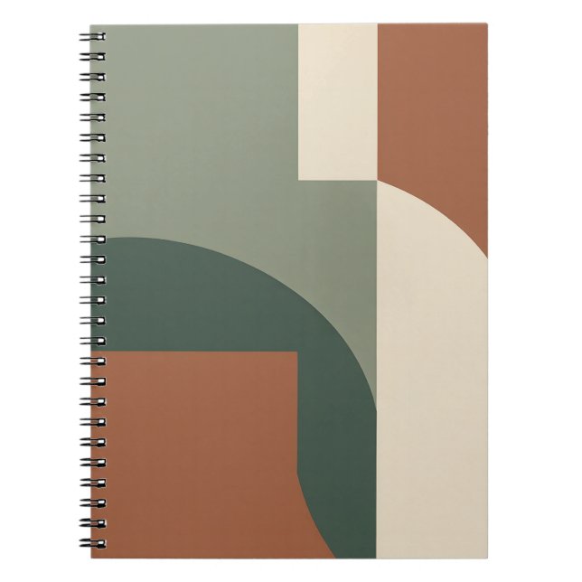 Cuaderno abstracto geométrico audaz | Notas de sal (Frente)
