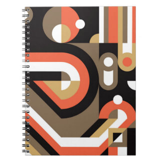 Cuaderno Abstracto Geométrico: Diseño de Arte Futurista.