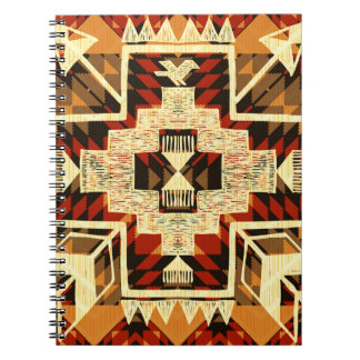 Cuaderno Abstracto nativo americano de vintage mano.