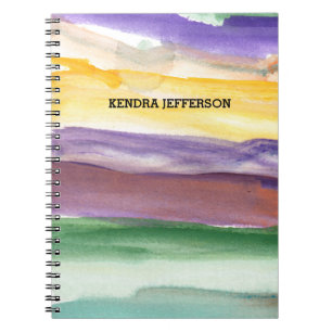 Cuaderno abstracto pintado