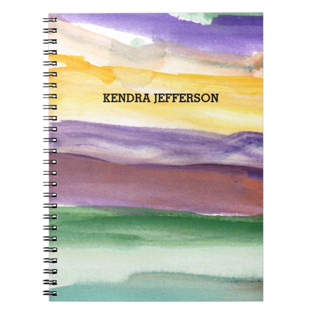 Cuaderno abstracto pintado (Frente)