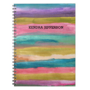 Cuaderno abstracto pintado