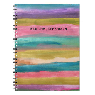 Cuaderno abstracto pintado
