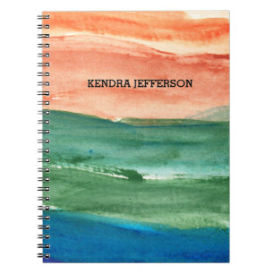 Cuaderno abstracto pintado