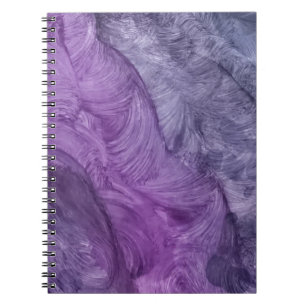 Cuaderno abstracto - Remolino púrpura texturizado