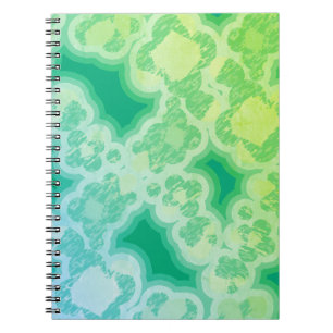 Cuaderno Abstracto Verde Retro