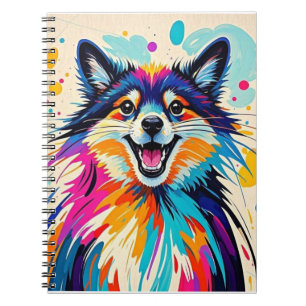 Cuaderno Abstrato oso lindo divertido arte animal feliz