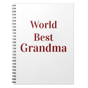 Cuaderno Abuela abuela abuelos mejor del mundo rosa n