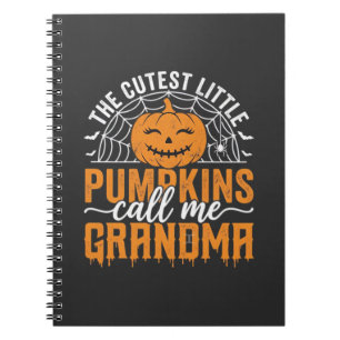 Cuaderno Abuela Calabaza Bonita Diseño de Halloween_1