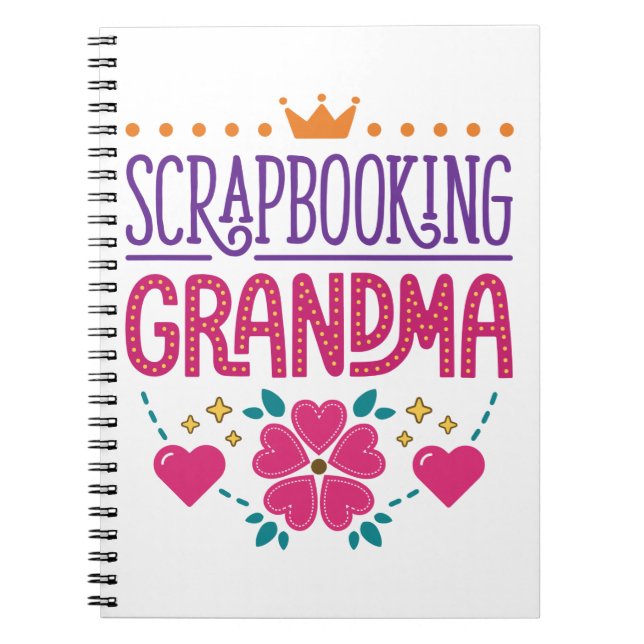 Cuaderno Abuela de Scrapbooking (Frente)