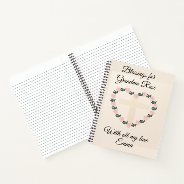 Cuaderno Abuela Notas del Corazón Floral (Interior)