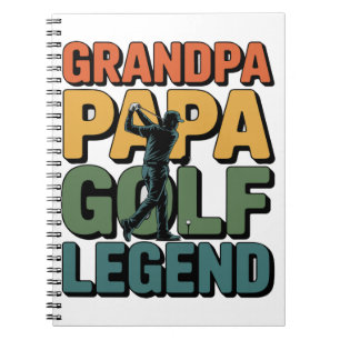 Cuaderno Abuelo abuelo de la leyenda del golf
