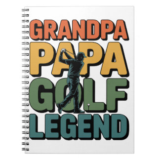 Cuaderno Abuelo abuelo de la leyenda del golf
