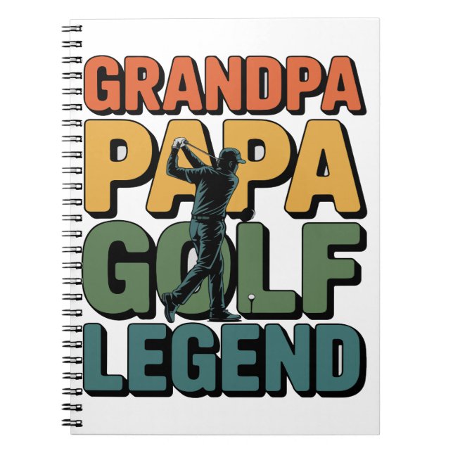 Cuaderno Abuelo abuelo de la leyenda del golf (Frente)