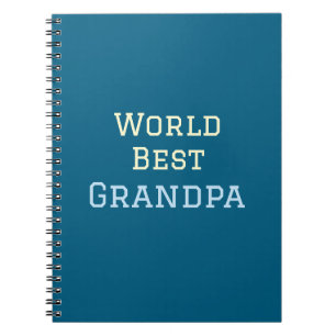 Cuaderno Abuelo del mundo mejor añadir texto de nombre text