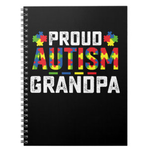 Cuaderno Abuelo Orgulloso de Autismo Conciencia Familia Aut