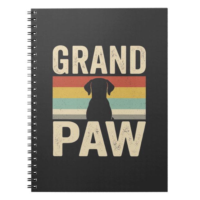 Cuaderno Abuelo Pata Perro Vintage Retro (Frente)