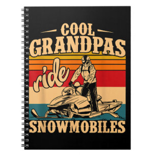 Cuaderno Abuelos de Guay montan motos de nieve moto de niev