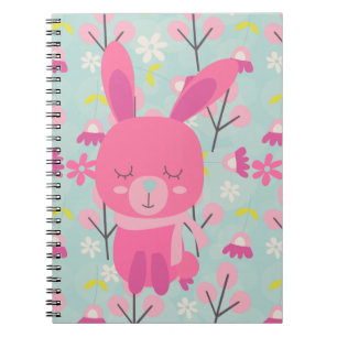 Cuaderno Abundantes y flores rosas